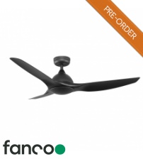 Fanco Horizon 2, 52" DC Ceiling Fan with Smart Remote Control in Black